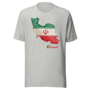 Iran Flag in Map Unisex t-shirt
