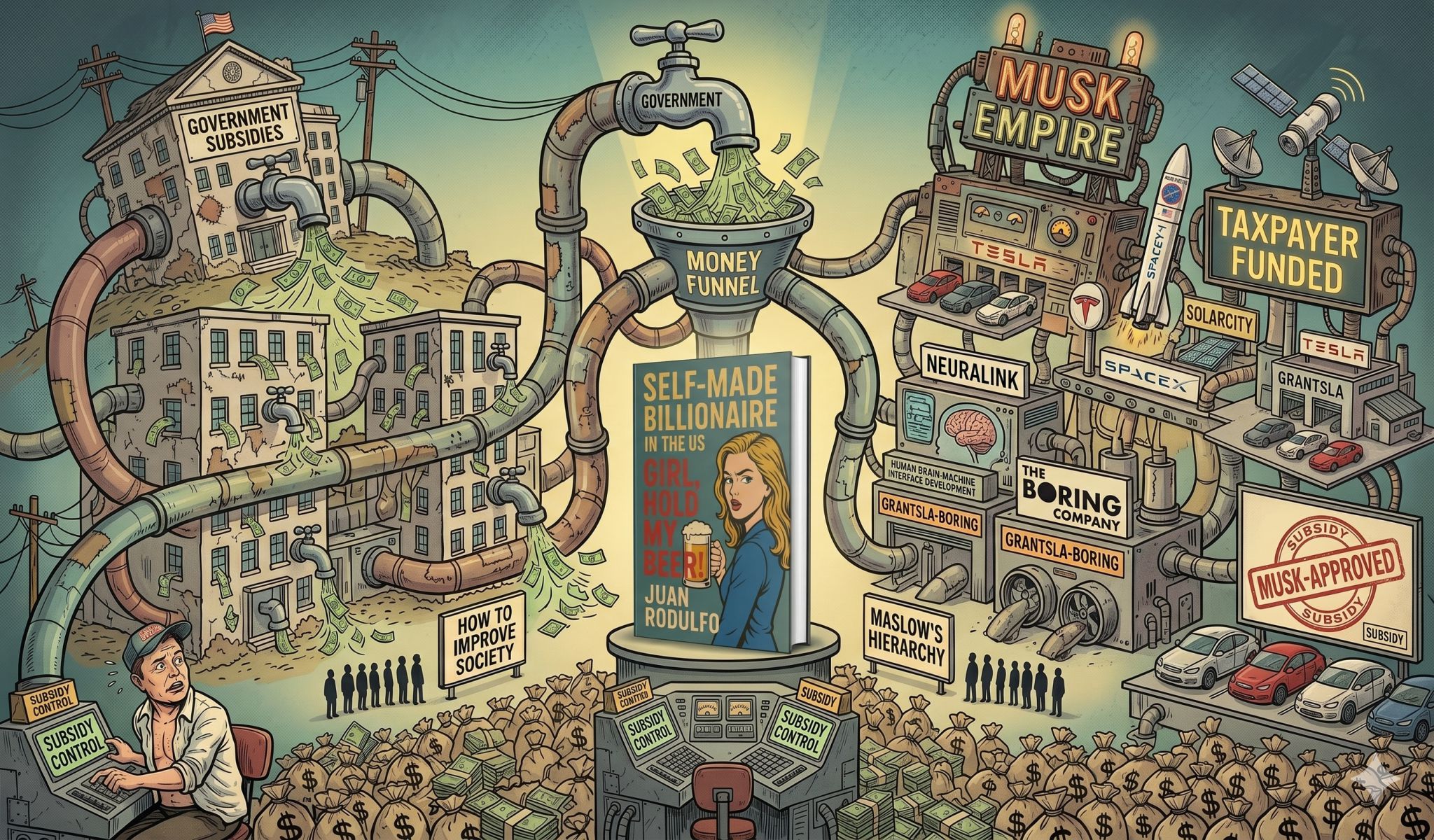 SELF MADE BILLIONAIRE in the US GIRL Hold my beer by Juan Rodulfo II