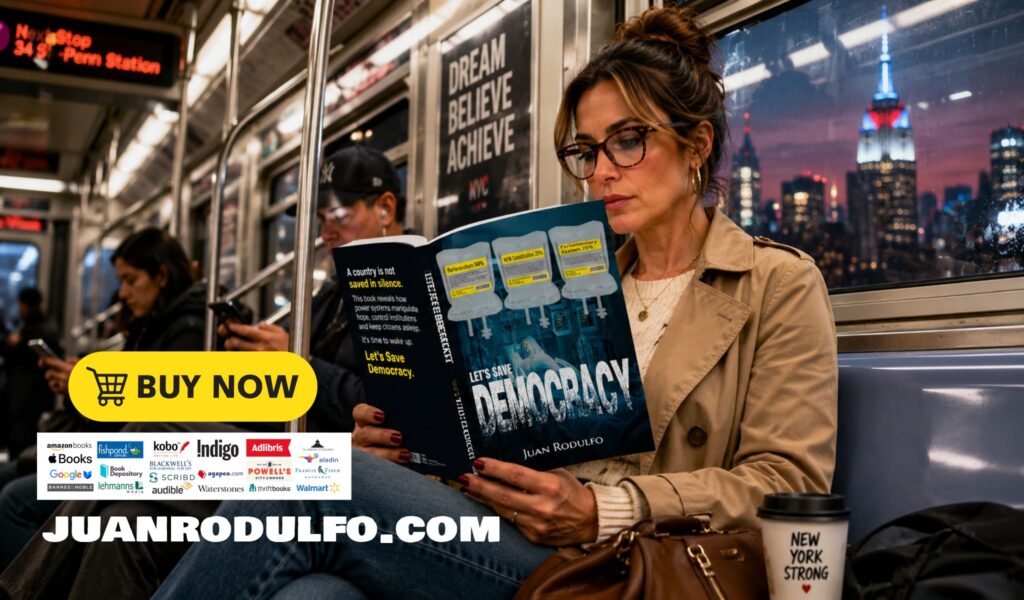 Let's save democracy, book by Juan Rodulfo, Let’s Save Democracy, Juan Rodulfo, political reform book, democracy crisis, save democracy, constitutional reform, voting reform, political book 2026, civic engagement, democratic renewal,