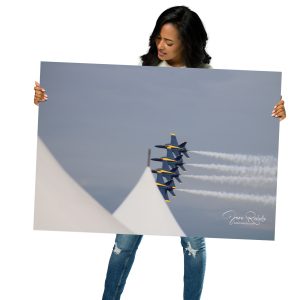 Blue Angels Vertical Precision – Aerial Formation Art by Juan Rodulfo