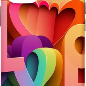 Guaripete Modern Slim Valentines Day of Love iPhone Case