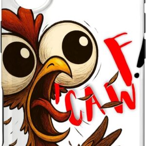 Guaripete Artistic Durable Funny F- Caw - F Bird Cartoon Humor iPhone Case